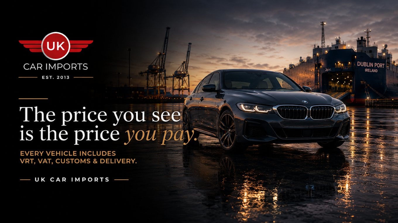 The price you see is the price you pay — every vehicle includes VRT, VAT, customs and delivery